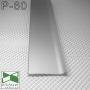 Плоский алюмінієвий плінтус для підлоги Sintezal P-60, висота 60 мм.