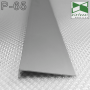 Накладний алюмінієвий плінтус для підлоги L-подібний Sintezal P-65, висота 60мм.